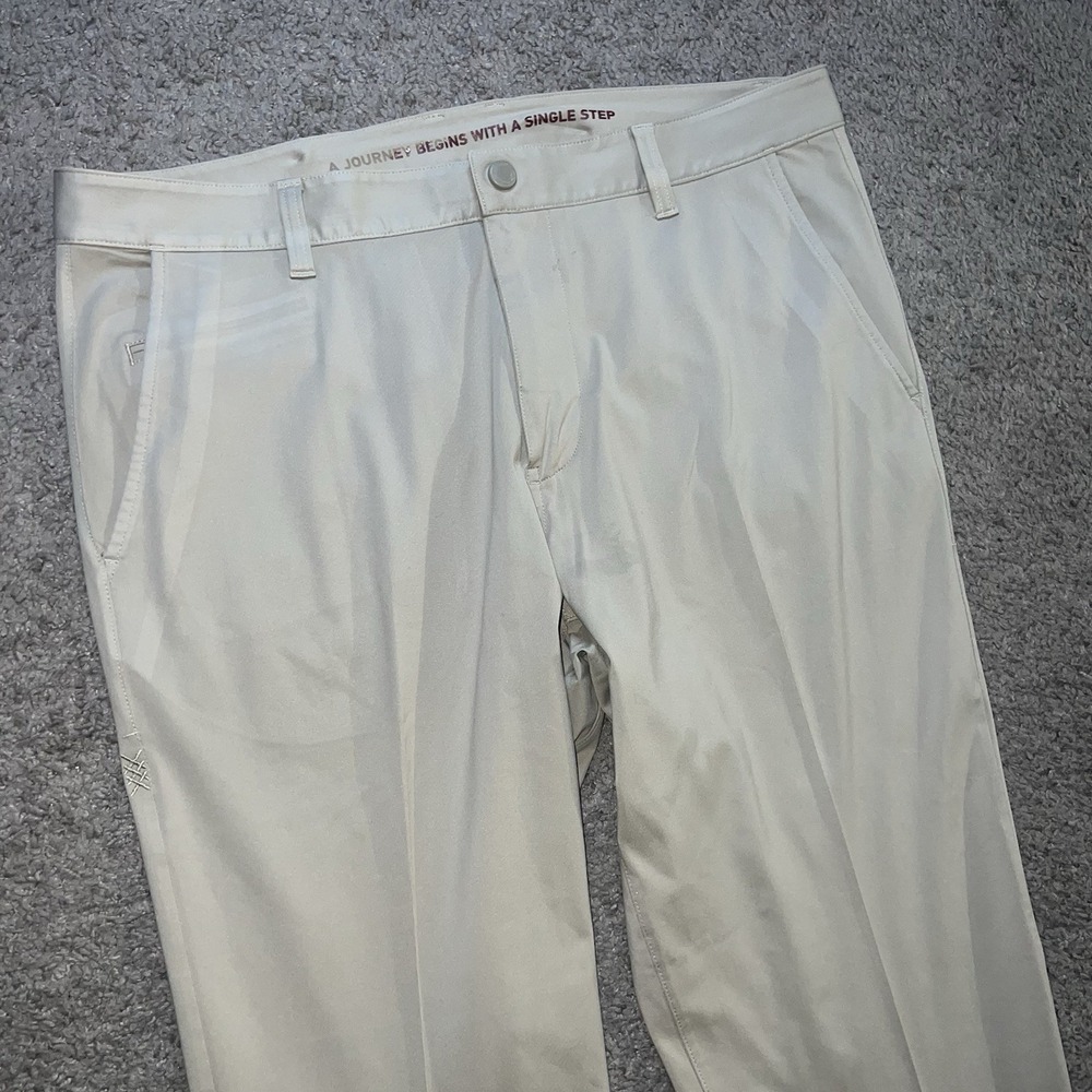 Rhone Commuter Pant 32x30 Khaki Slim Golf Performance Wrinkle Resistant Versatil